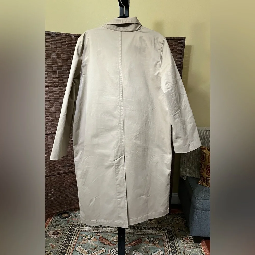 New Good American Women’s Mac Coat – Size Medium (Beige) - Picture 4 of 8